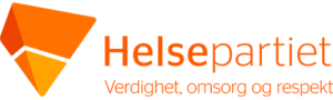 Helsepartiets logo men opp-ned pyramide og partinavn